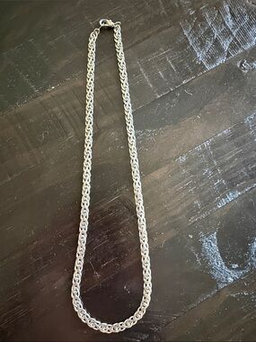 Silver Rope Chain Necklace